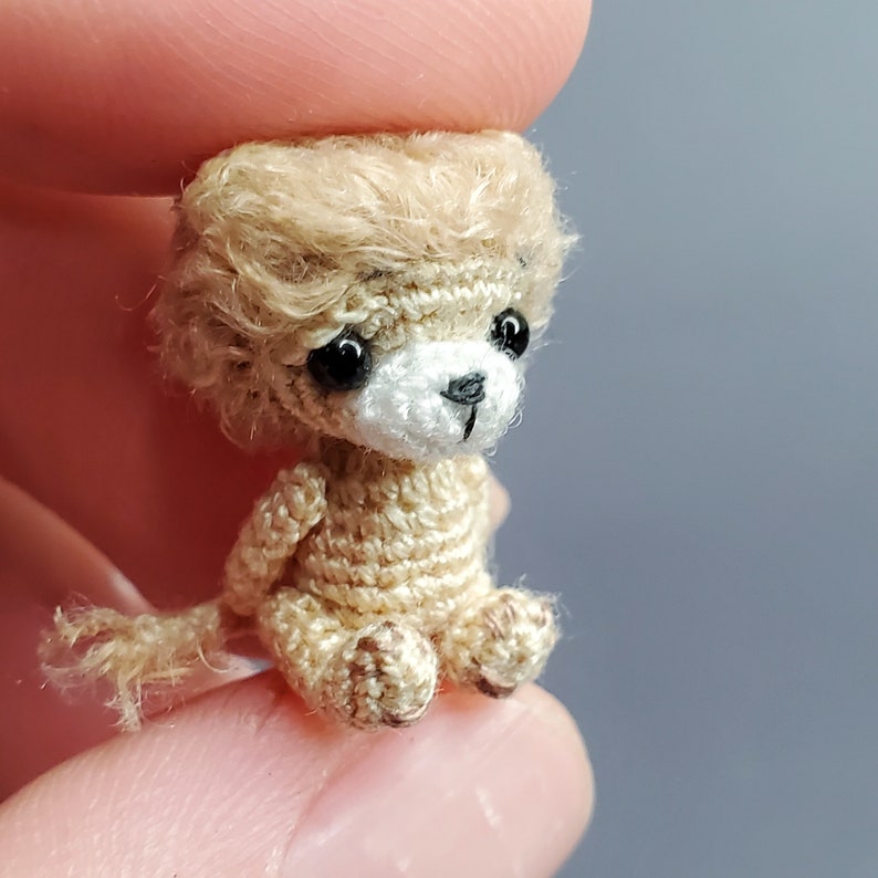 Custom Micro Lion Dollhouse Miniature Tiny Lion. Doll Pet Etsy