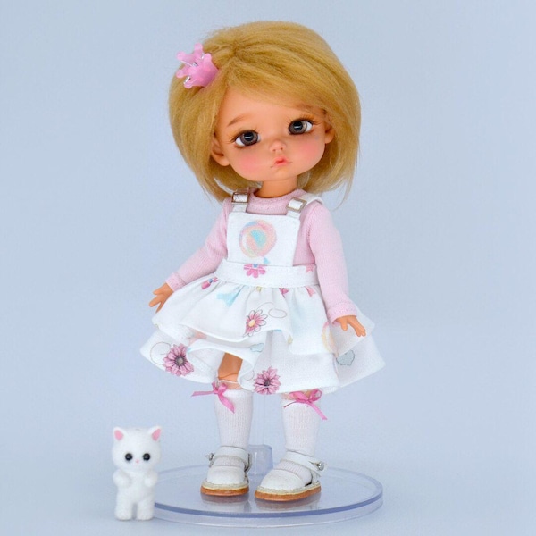 Set with sundress for LatiYellow and BoiDolls (3 items):sundress, bodysuite, socks