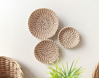 1:12 Dollhouse Miniature African Wall Decor--Rustic Basket Set of 3