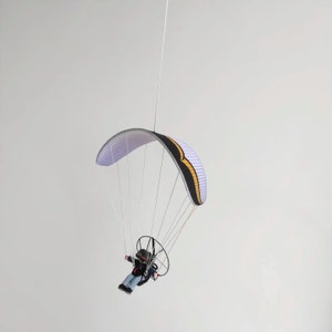 Paraglider PPG, Felt miniature, Mini Paraglider, small model, gift for sportsman, Felt Paraglider, Paragliding, Paramotoring. Gleitschirm image 1