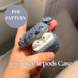 Patrón de crochet para funda de AirPods con forma de perro: Apto para principiantes (Patrón PDF)
