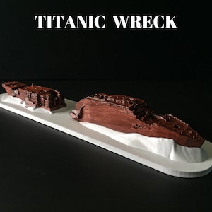 Rms Titanic Wreck Model, Underwater Model High Detailed, 3d Printed Replica, Titanic Model, Titanic Ornament, Titanic Toy