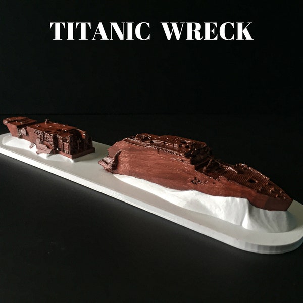 Rms Titanic Wreck Model, Underwater Model High Detailed, 3d Printed Replica