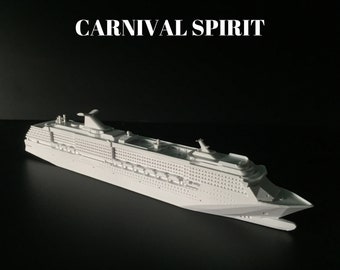 Carnival Spirit Ship Model High Detailed, 3d Printed Replica