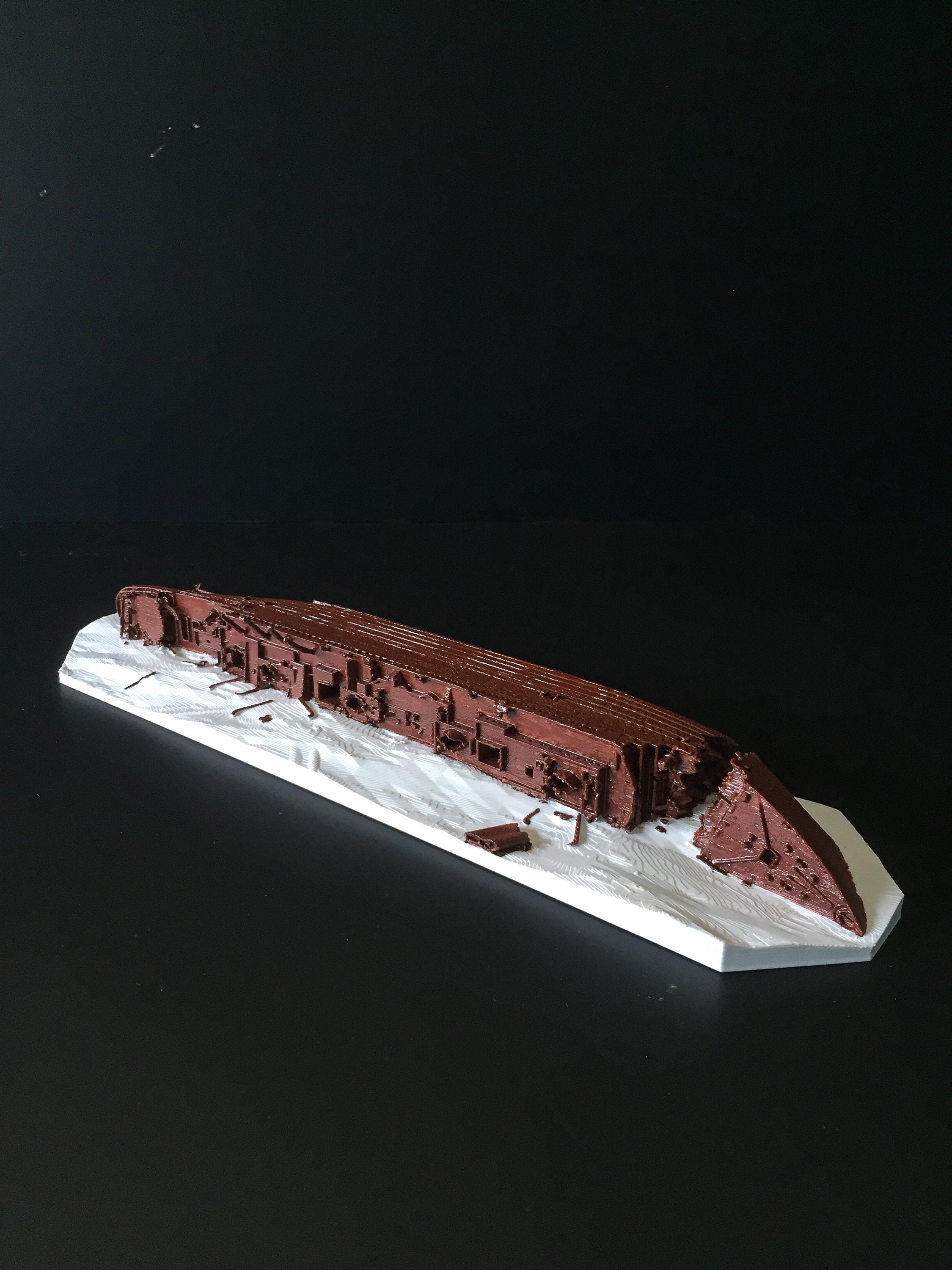 HMHS Britannic Wreck Model Underwater Model Britannic Wreck Etsy Norway