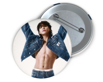 BTS Jeon jungkook Calvin klein| Kpop army merch Pin Buttons