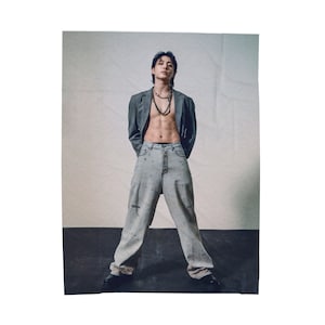BTS Jeon Jungkook CK Seven Comeback shirtless Photoshoot/ kpop army merch gift cozy blanket