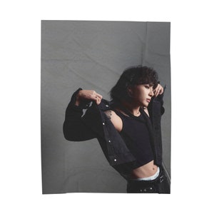 BTS Jeon Jungkook x Calvin Klein collab | Seven comeback| kpop merch cozy Velveteen Plush Blanket