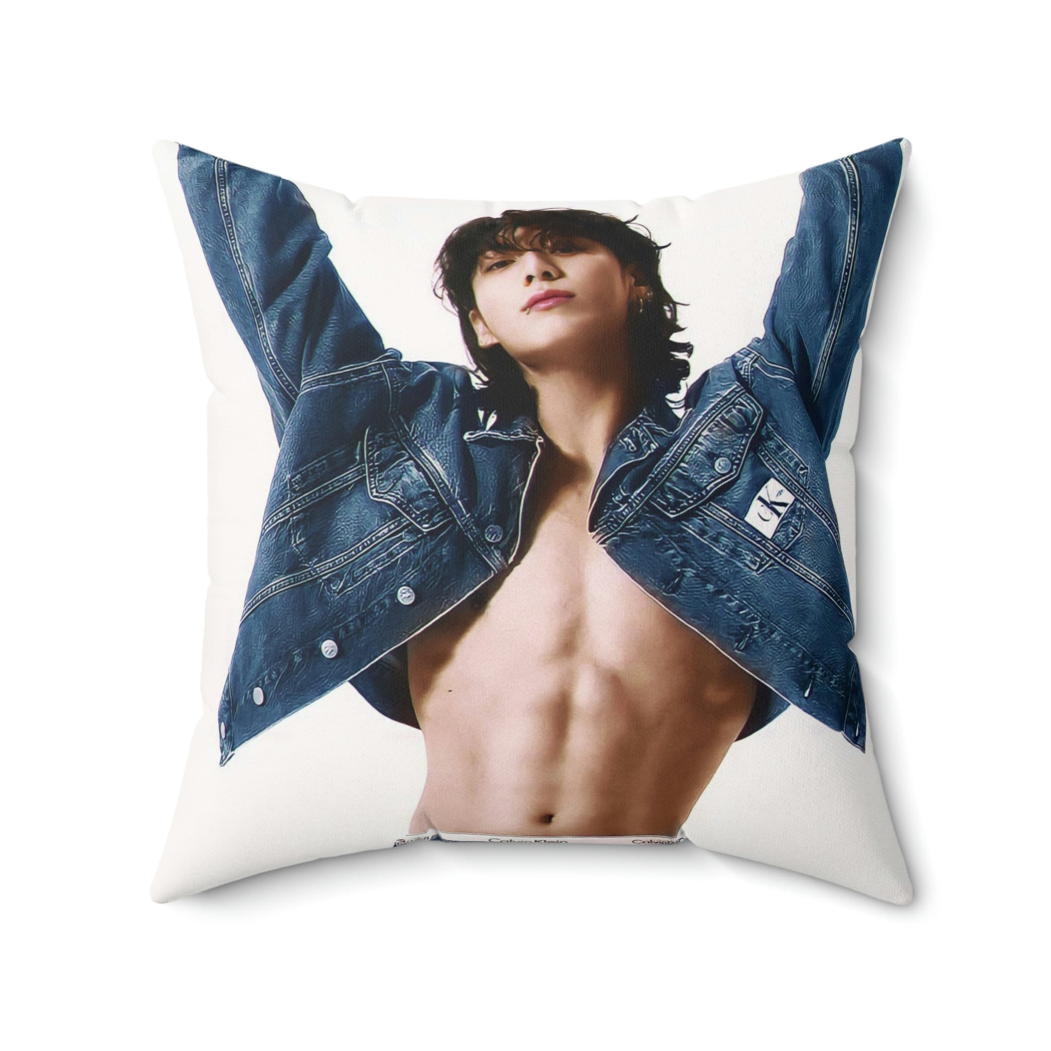 Bts Jeon Jungkook JK Calvin Klein Shirtless Kpop Fun Merch Spun Polyester  Square Pillow -  Canada