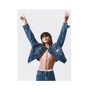 JK CK BTS Military comeback 2025 2026 concert fun gift accessory Velveteen Plush Blanket