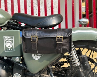 Borse da sella per moto, borsa laterale vintage in pelle, strumento in pelle per organizer per attrezzi, borsa per attrezzi in pelle, i migliori regali per lui