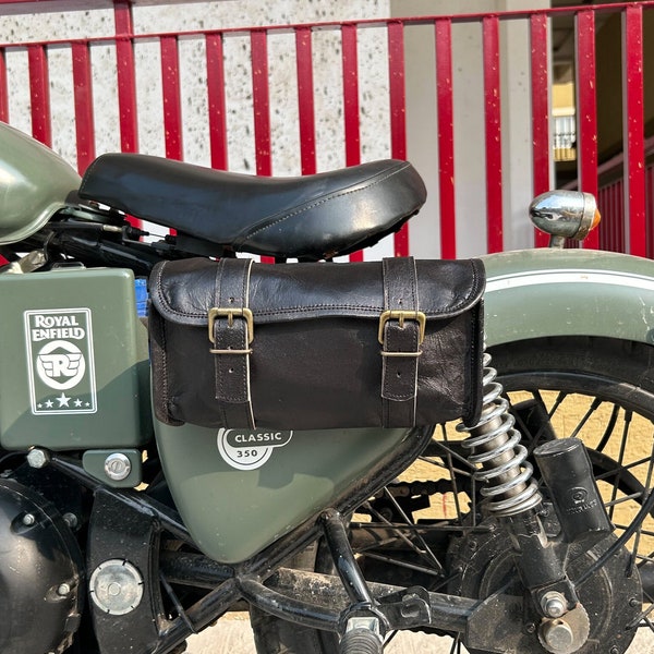 Sacoches de selle de moto, sacoche vintage en cuir, organisateur d'outils en cuir, sac de rangement en cuir à outils, meilleurs cadeaux pour lui