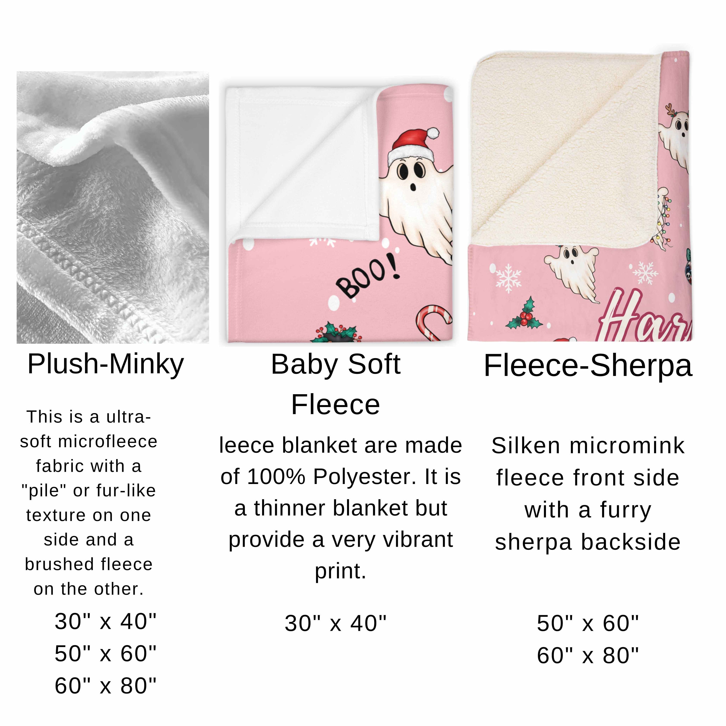 Retro Vintage Christmas Blanket, Personalized Christmas Baby Blanket, Custom Name Blanket, Santa Blanket Gift, Holiday Throw Blanket