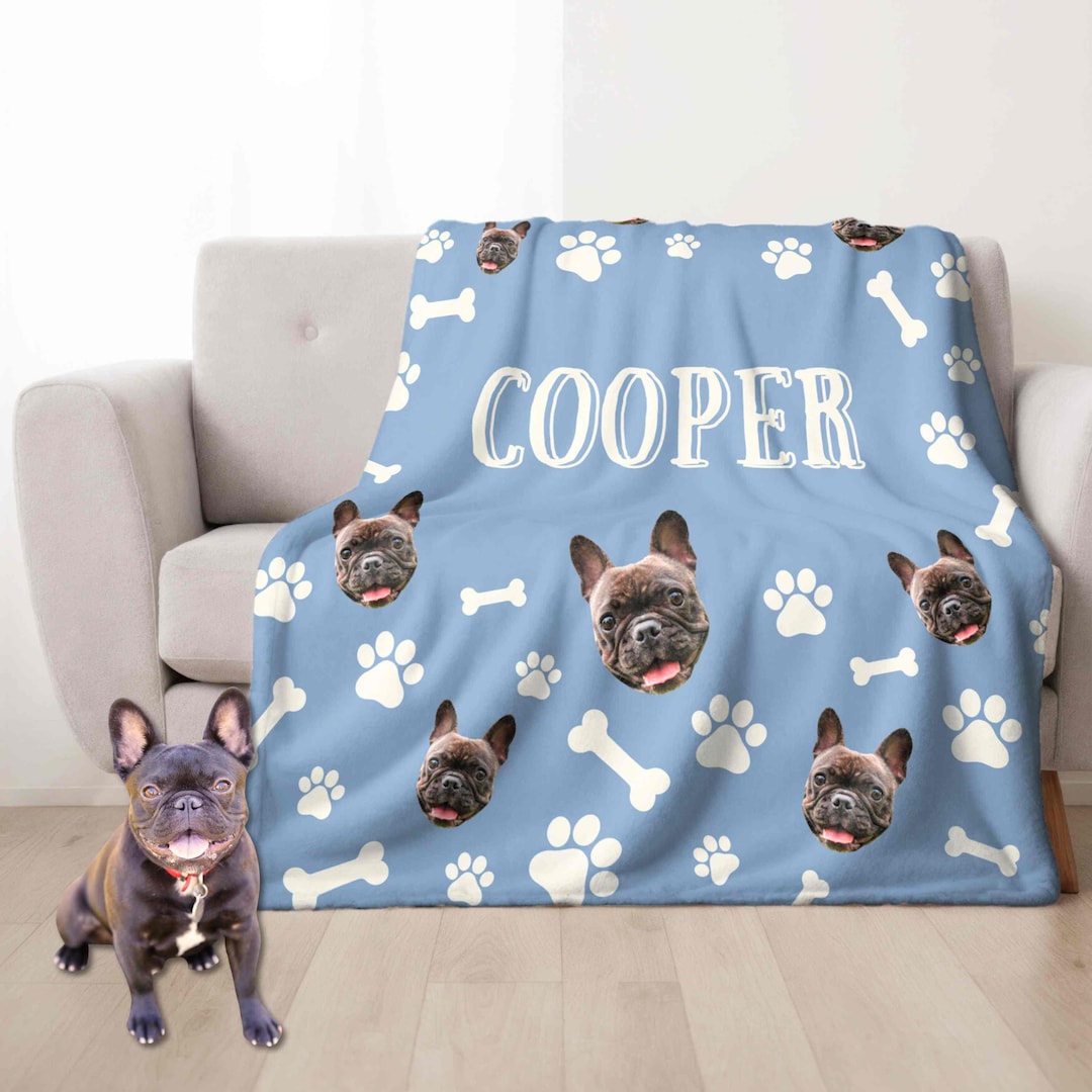 Custom Photo Dog Blanket Personalized Dog Blanket With Name Custom Dog ...