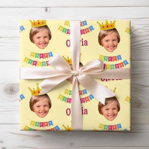 Carta da regalo personalizzata con faccina da bambino Carta da regalo personalizzata Buon compleanno Carta da regalo personalizzata con faccine Carta da regalo Idea regalo di compleanno per figlio e figlia