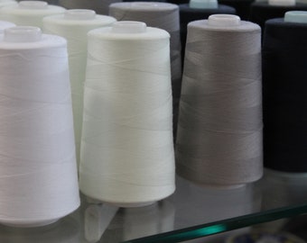 OVERLOCK GARN FADEN Verschiedene Farben Große Konen 5000 m