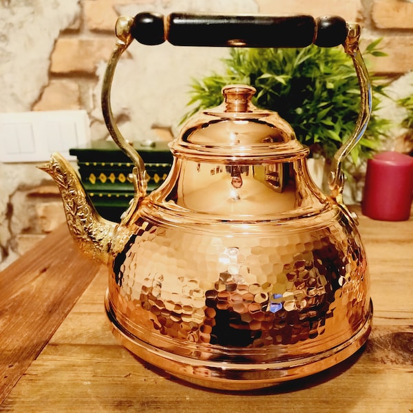 Copper Tea Pot Etsy