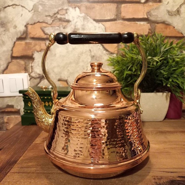 Copper Tea Pot Etsy