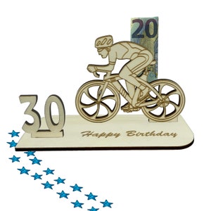 Geschenk zum 30 Geburtstag Geldgeschenk 16 18 20 30 40 50 60 70 Fahrrad Rennrad E-Bike