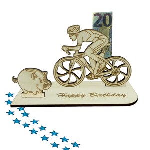 Geschenk zum  Geburtstag Geldgeschenk 16 18 20 30 40 50 60 70 Fahrrad Rennrad E-Bike