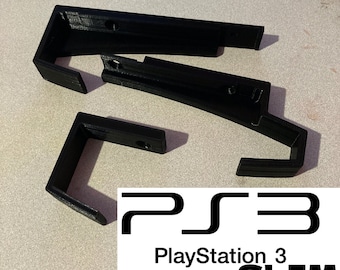 3 Stück 3D gedruckte Sony Playstation 3 Slim Wandhalterung