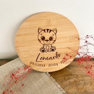 Cutting board, wooden board, breakfast board for children, personalized