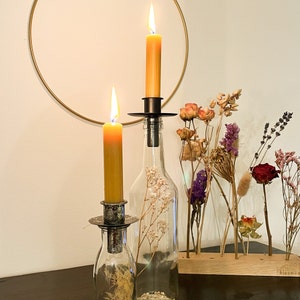 Candle holder for placing