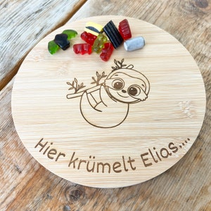 Cutting board, wooden board, breakfast board for children, personalized