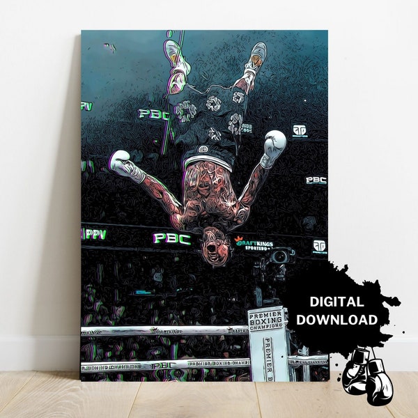 Gervonta Davis Fighter Poster, Undisputed Champion, Face of Boxing, Printable Wall Art, Boxing Poster, Pound-for-Pound, Art, Man Cave Art