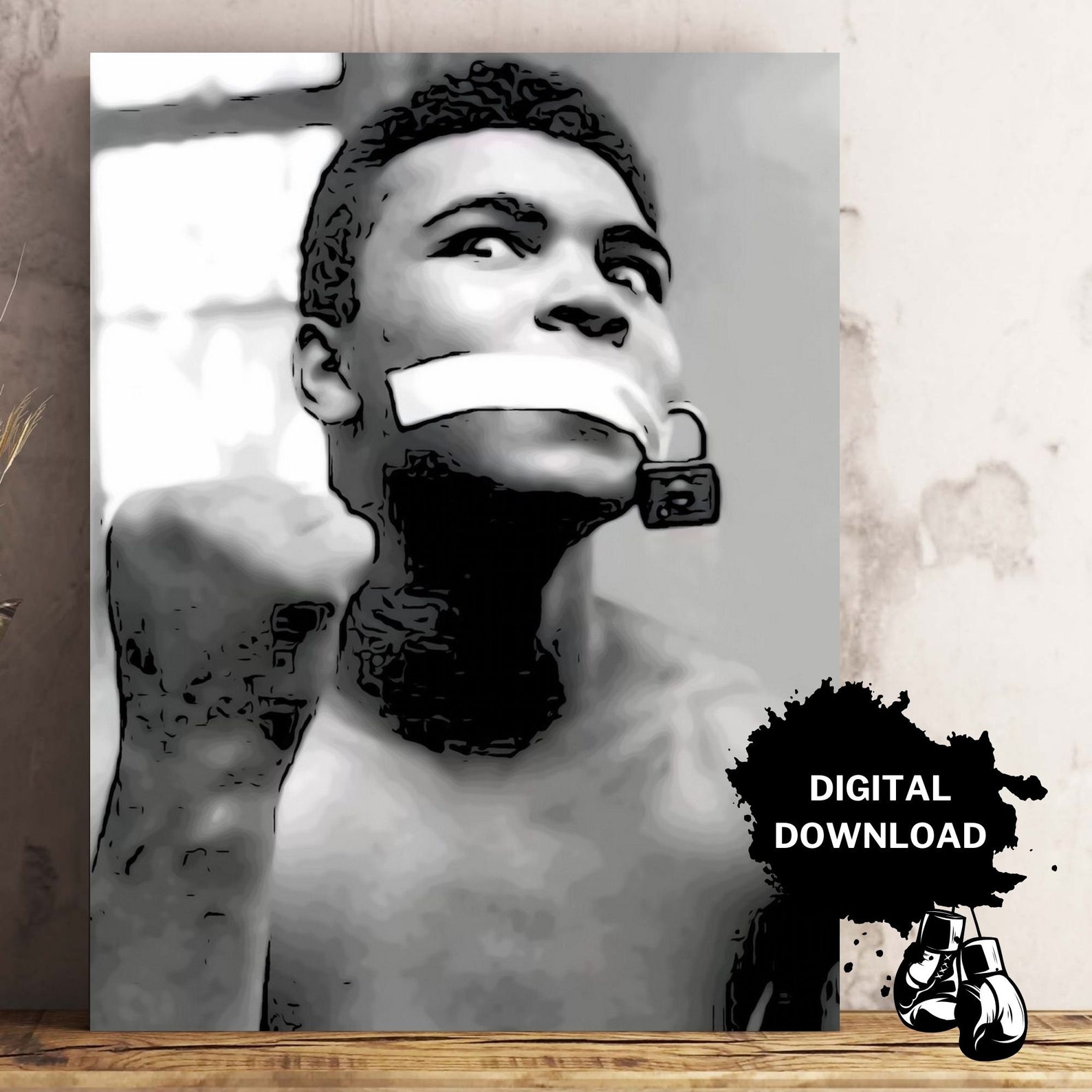 Muhammad Ali Boxing Poster, Heavyweight Legend, All Time Great ...