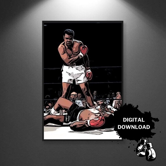 Muhammad Ali Poster Printable Wall Art Boxing Poster Iconic | Etsy