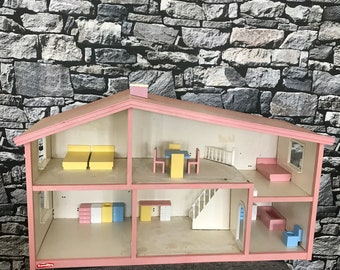 Lundby dollhouse Rainbow with furniture from 1985 / Vintage / rare