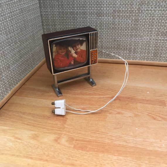 Lundby TV With Lighting for the Dollhouse Etsy