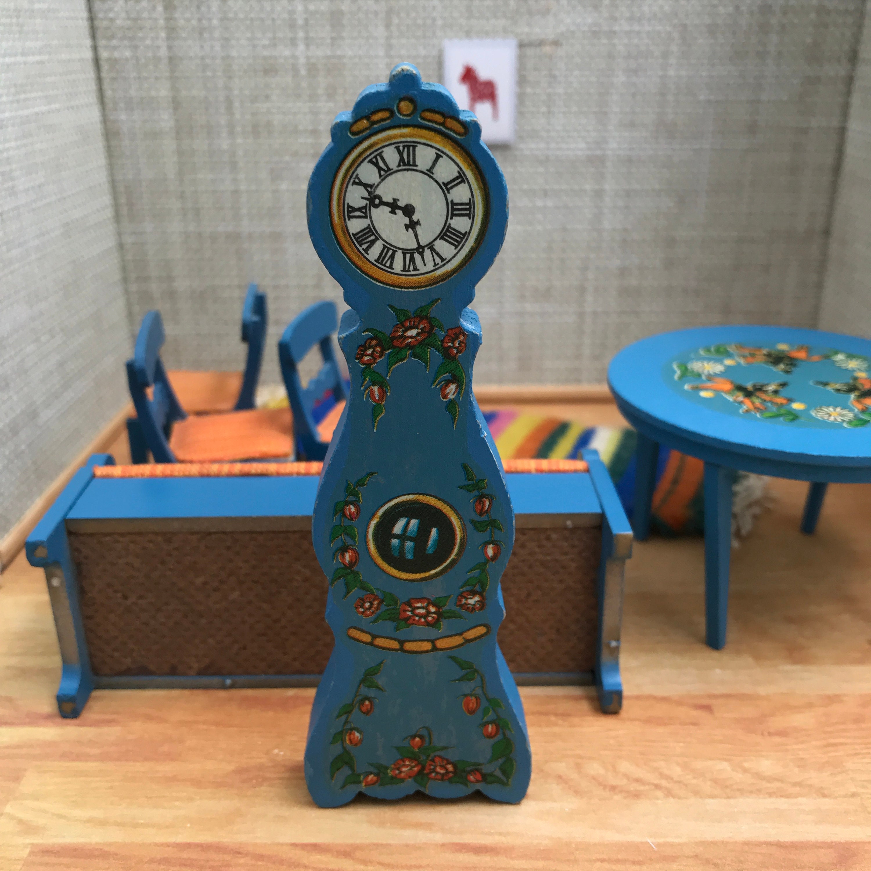 ドールハウス用ブルーのLundby家具 / ヴィンテージ / スウェーデン