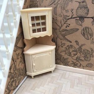 Lundby corner cabinet for the dollhouse / vintage / Sweden