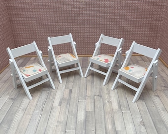 4 Lundby chairs for the dollhouse / vintage / Sweden