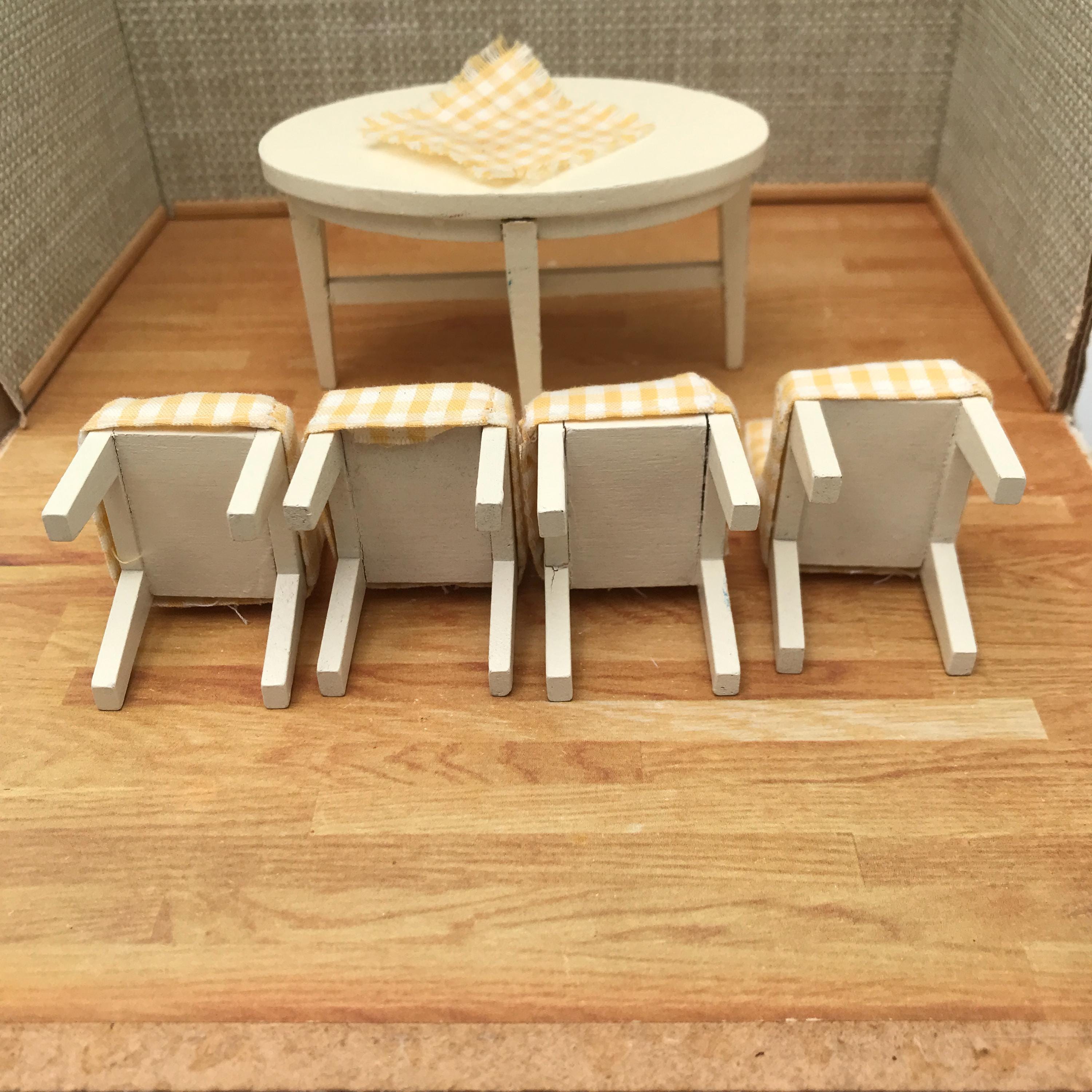 Lundby Of Sweden Réf 3200 - Salle à Manger En Pin Table Ronde Maison De Poupees Neuf Blister P Image 423562 Grande