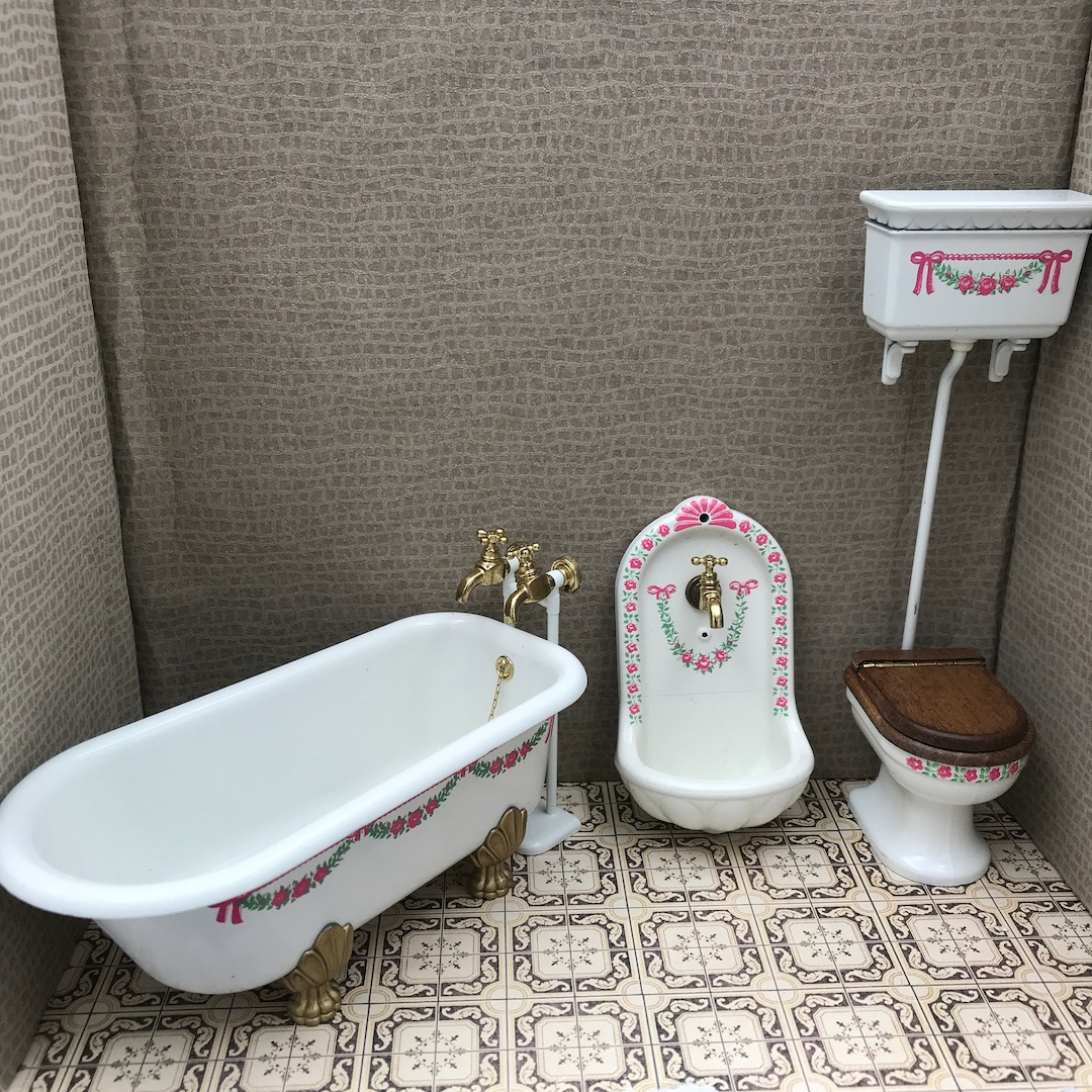 Bodo Hennig Bathroom for the Dollhouse Scale 1:12 Vintage UK