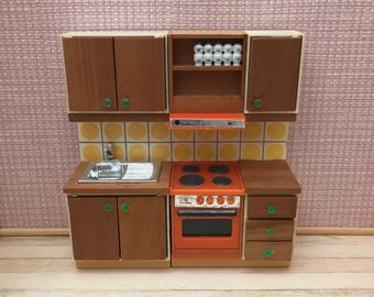 ドールハウス用Lundbyキッチンソファ / ヴィンテージ / スウェーデン
