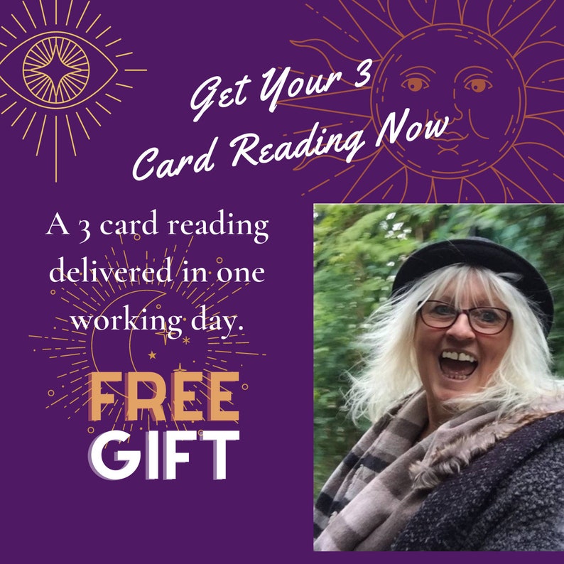 Esoteric 3 card Reading in one working day with a free gift by Pat Sutton