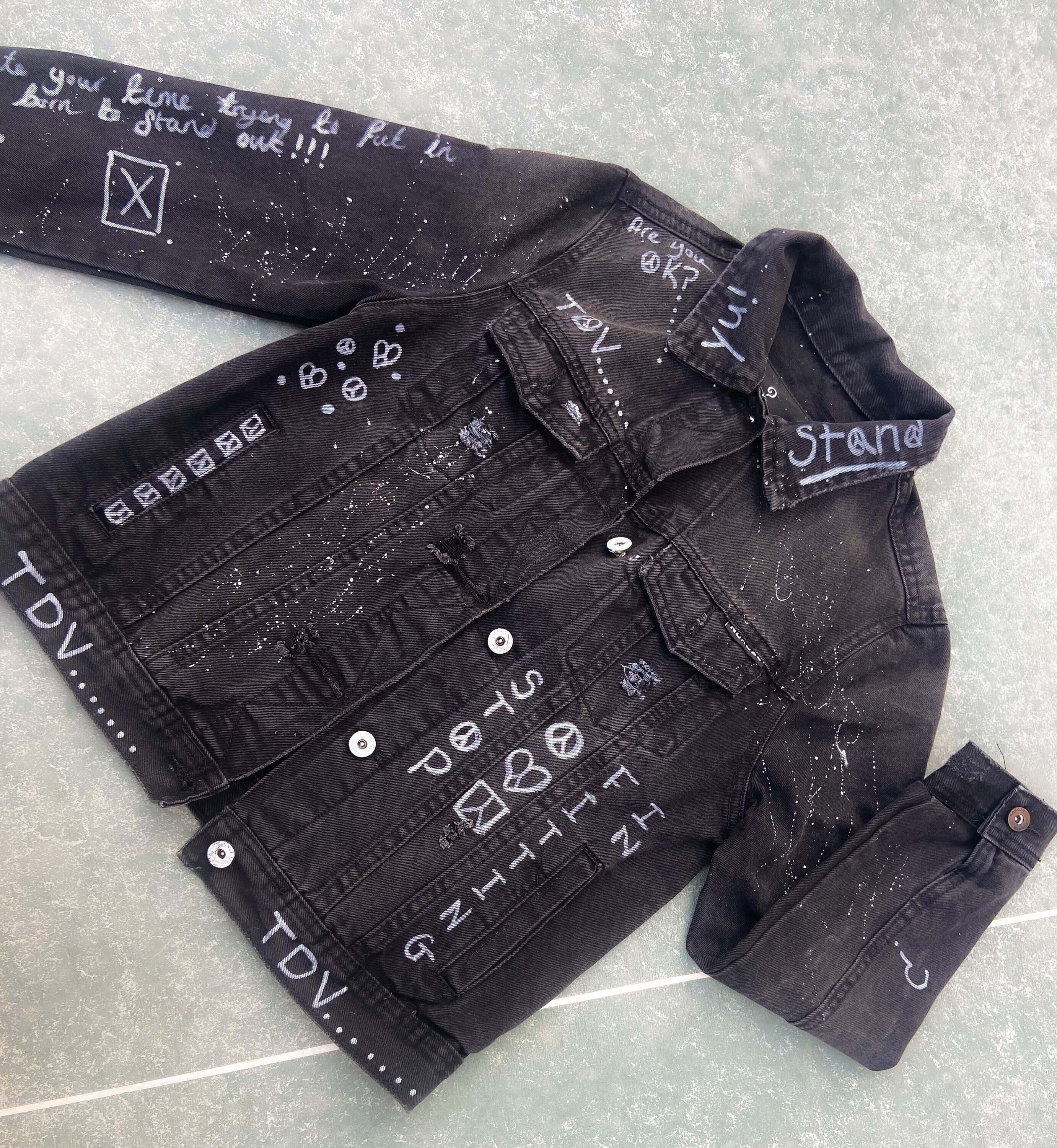 Graffiti Jacket - Etsy UK