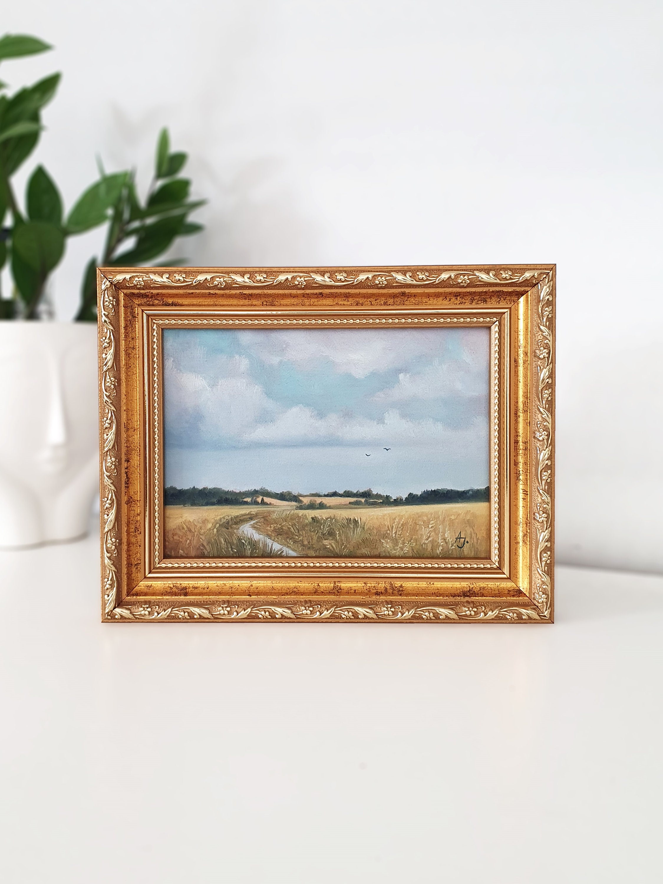 穀物畑の油彩画 KIM 穀物畑の油彩画 KIM