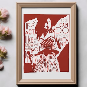 Amy Winehouse Quote PNG: Retro Music Illustration (Digital Download