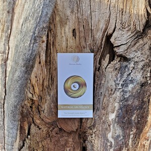 WEALTH Manifestation CARD - A spiritual GIFT of mental health for self care manifestation through holistic vibrational healing therapy