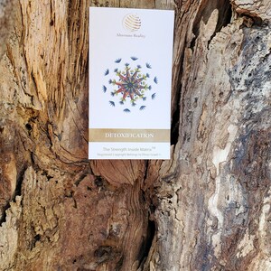 DETOX Manifestation CARD - A spiritual GIFT of mental health for self care manifestation through holistic vibrational healing therapy