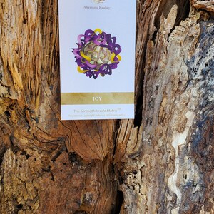 JOY Manifestation CARD - A spiritual GIFT of mental health for self care manifestation through holistic vibrational healing therapy