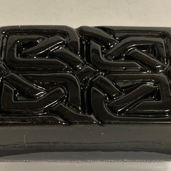 Shungite Bar Soap Celtic Knot clamshell design Thieves blend Shungite infused bar soaps