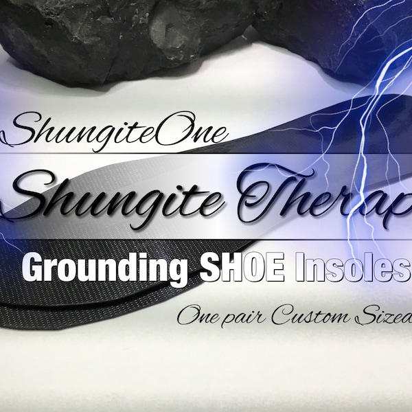 Shungite Grounding Shoe Inserts (ShungiteOne EXCLUSIVE) GROUNDING Insoles Harmonizing Shoe inserts Chakra Balance Shungite Insoles