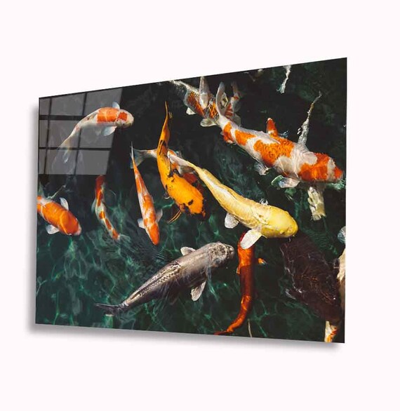 Fish Glass Wall Art tempered Glass Wall Art Home Etsy