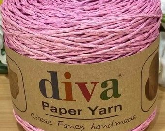 Paper Yarn, Diva 250g Paper Yarn, Crochet Hat Yarn, Crochet Bag Yarn, Basket Yarn, 100% Paper Yarn,Woven Basket Yarn,sale,christmas